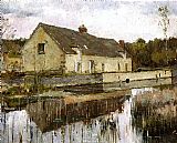 Theodore Robinson Canvas Paintings - On the Canal